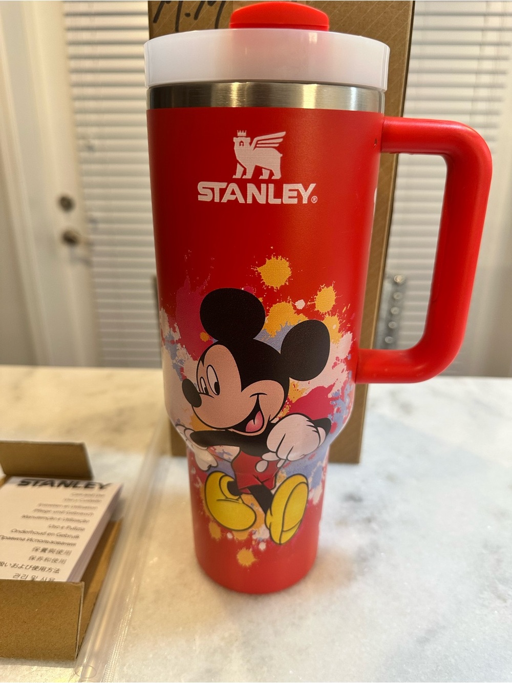 Stanley Disney Mickey Mouse Red 40oz Quencher H20 Tumbler
